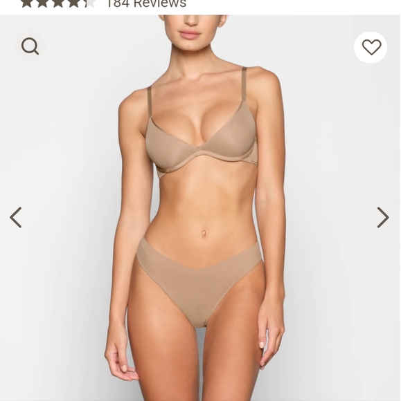 SKIMS WEIGHTLESS SCOOP BRA - CLAY 38D - Picture 6 of 6